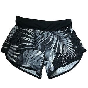 Victoria's Secret Pink Ultimate Shorts Athletic Running Active Gym Black/Grey SP